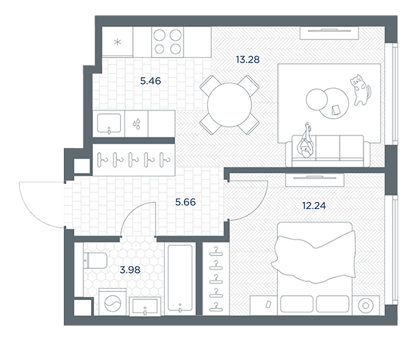1-Комнатные квартиры
